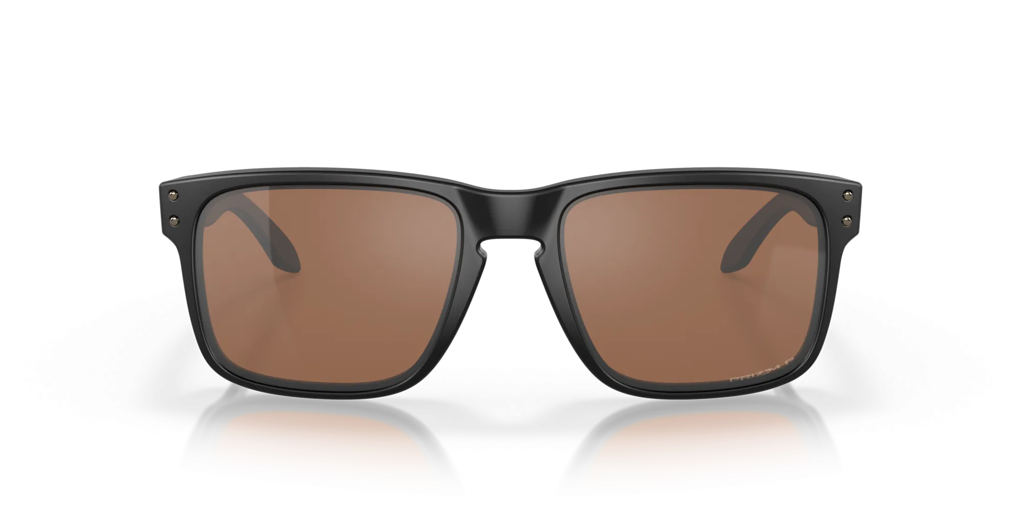 Oakley Holbrook Sunglasses - Matte Black with Polarized Prizm Tungsten Lenses