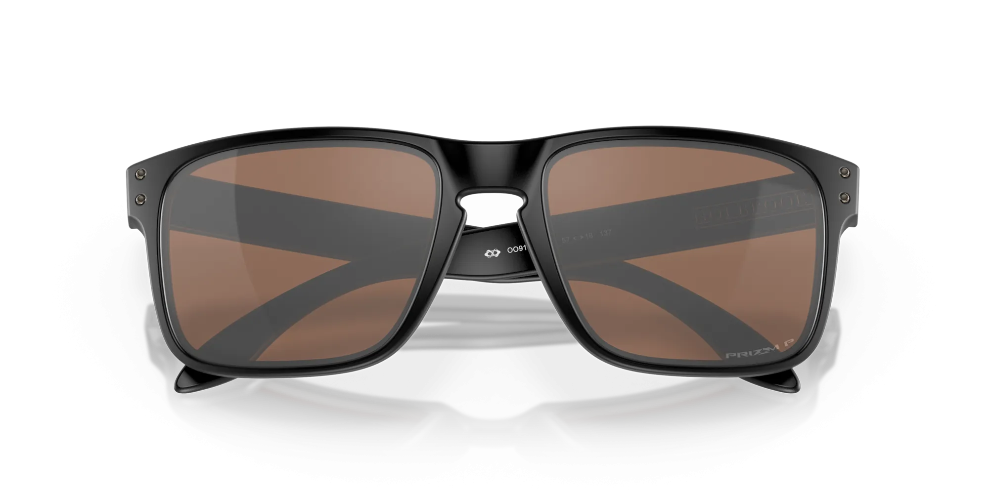 Oakley Holbrook Sunglasses - Matte Black with Polarized Prizm Tungsten Lenses