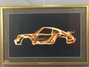 Octavian Mielu Porsche 911 Turbo Fantasy Car Framed Print
