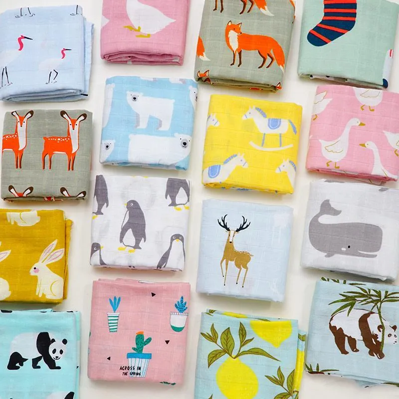 Organic Extra Large Polar Bear Cotton Muslin