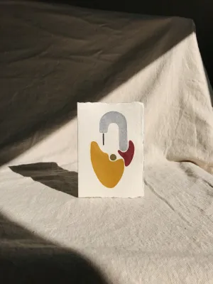 Original Geometric Hand-Painted Card #4