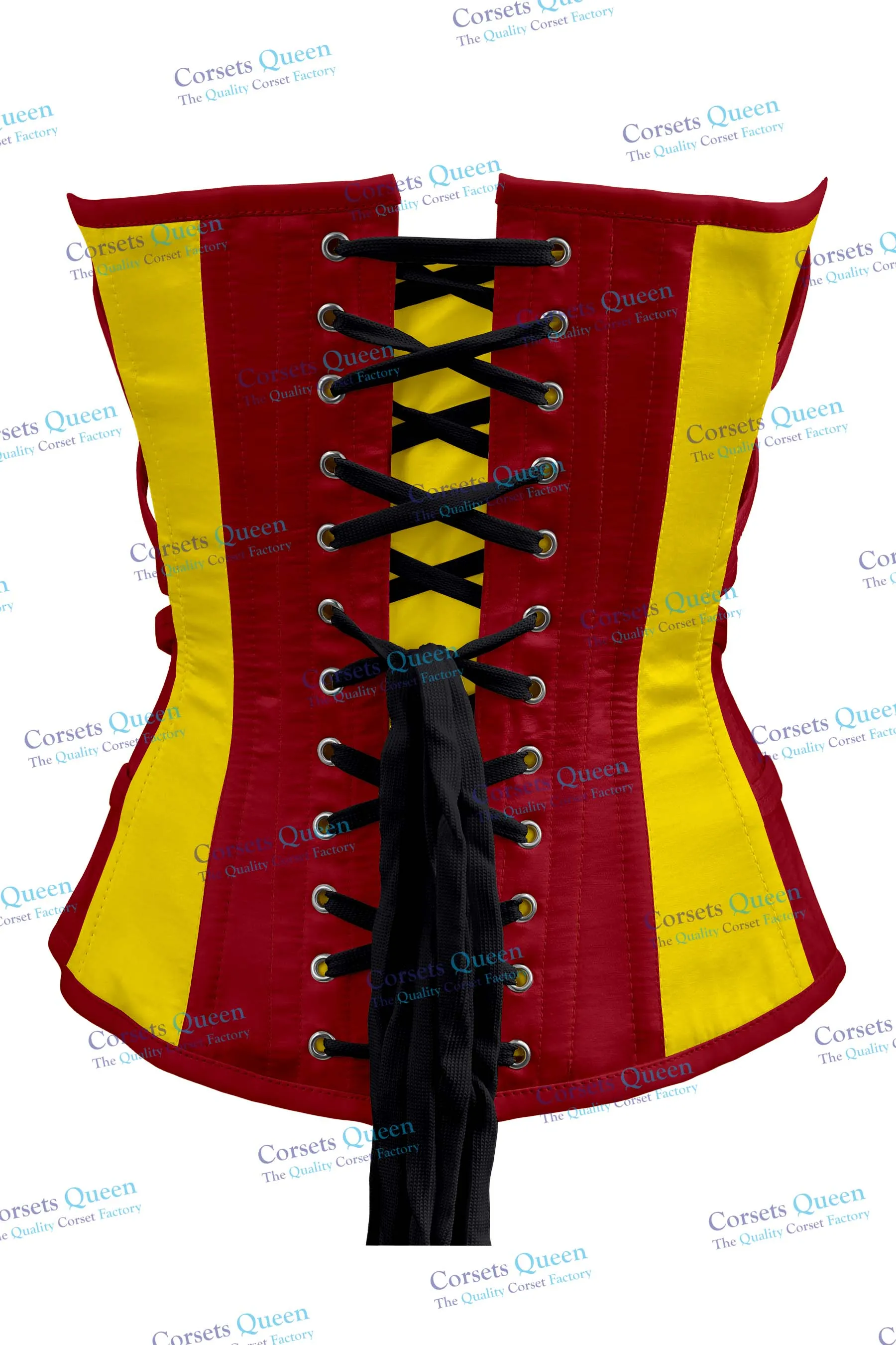 Otis Satin Overbust Corset With Buckles