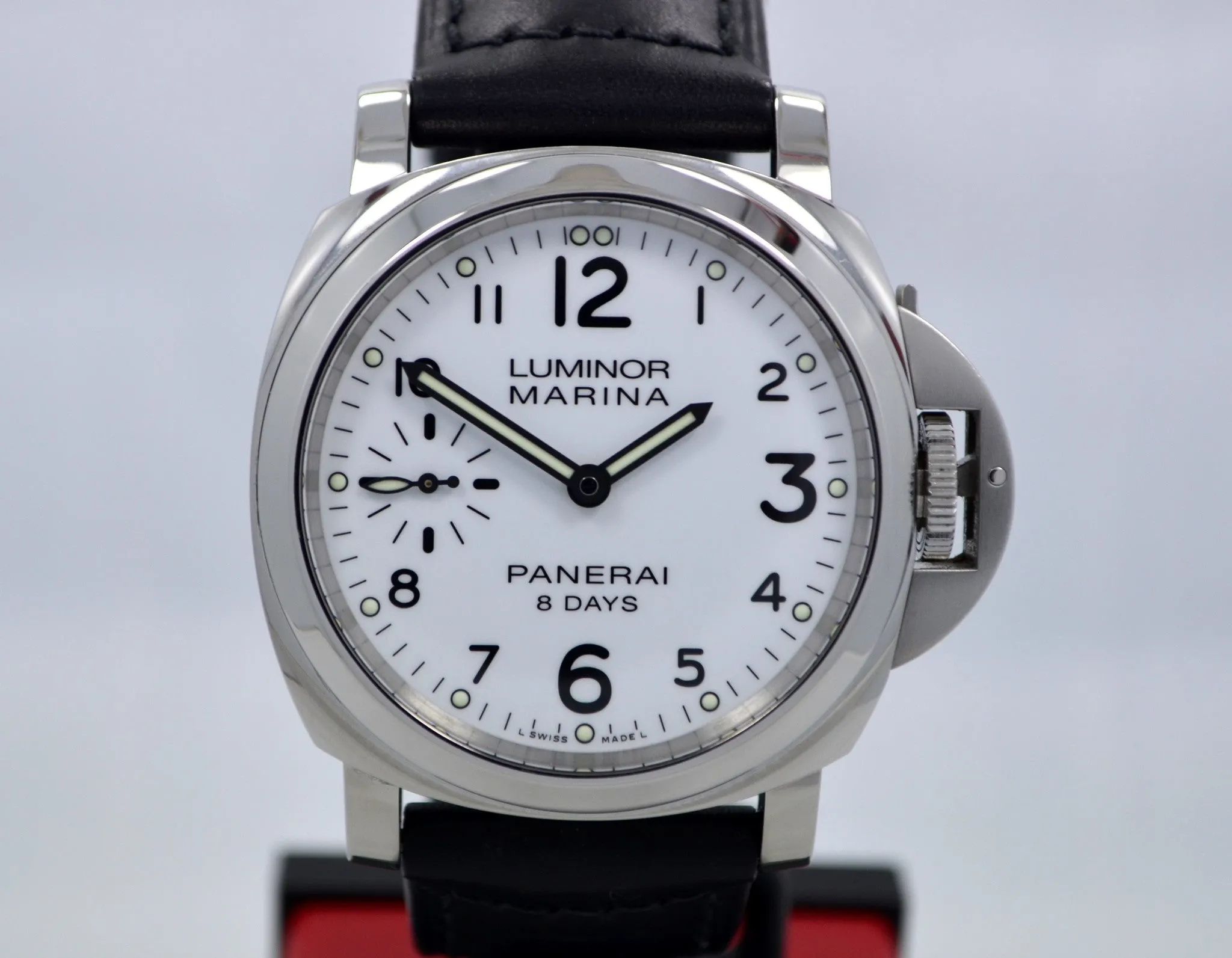 Panerai Luminor Marina PAM 00563 8 Days Acciaio Mechanical White Dial Mens Watch