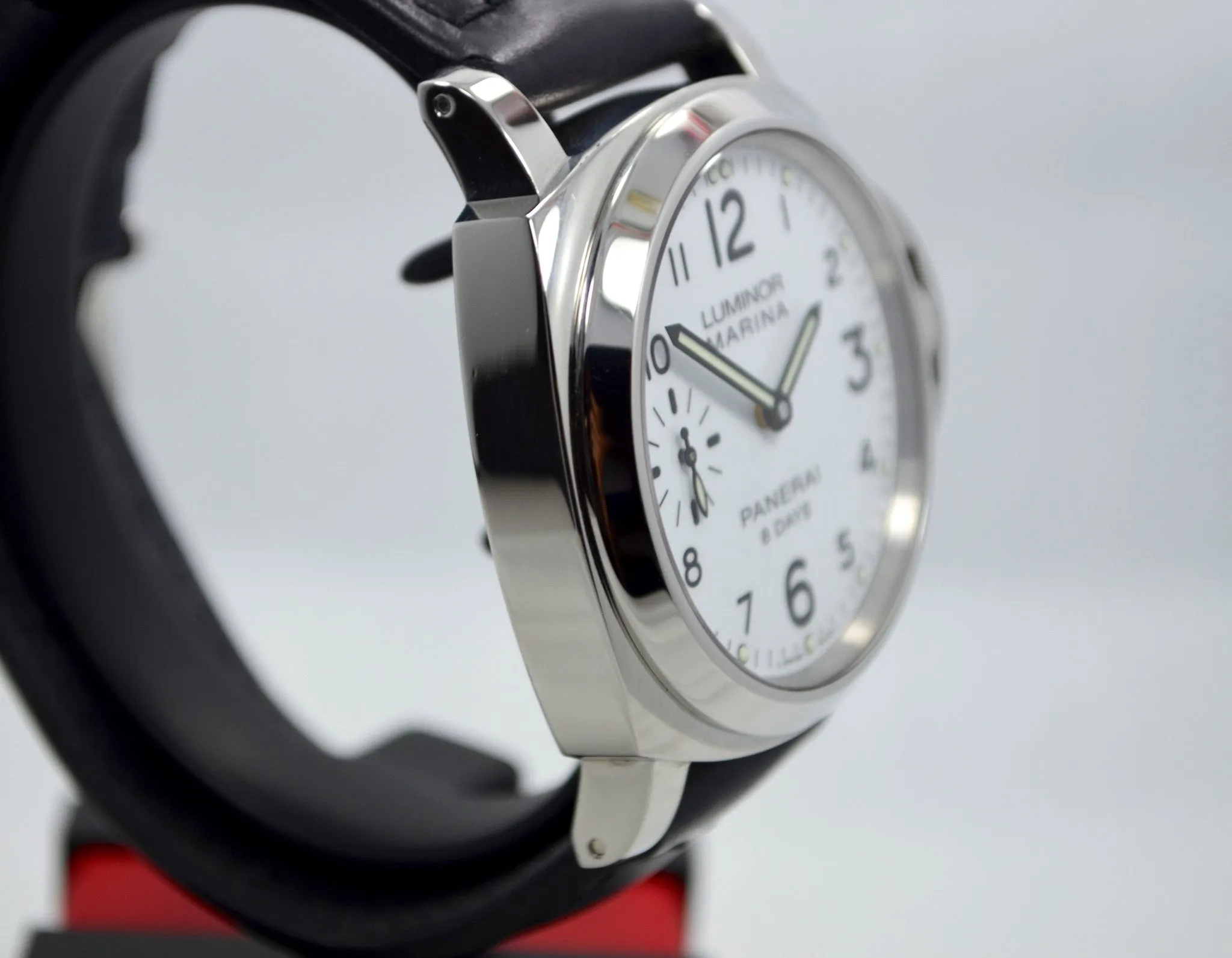 Panerai Luminor Marina PAM 00563 8 Days Acciaio Mechanical White Dial Mens Watch