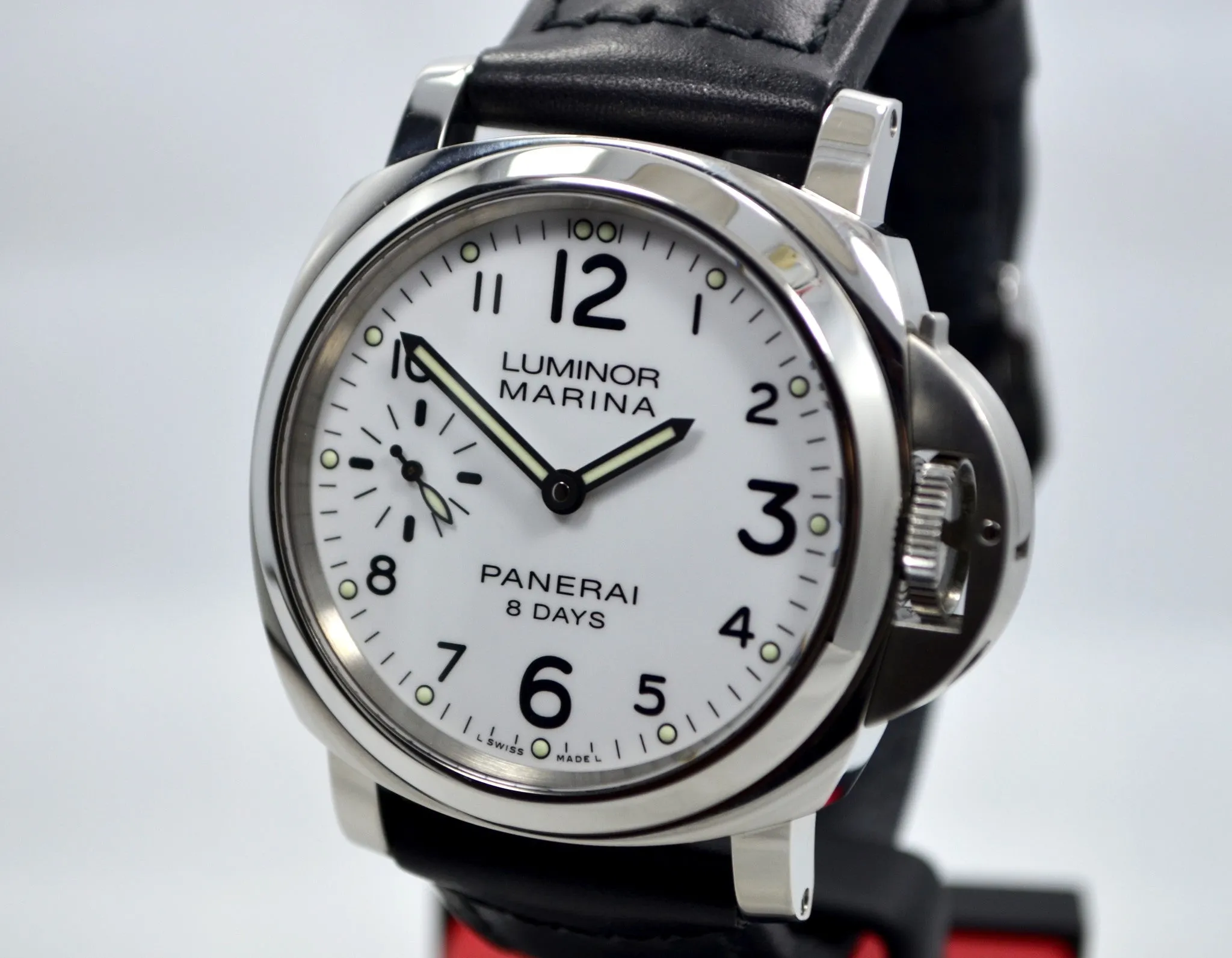 Panerai Luminor Marina PAM 00563 8 Days Acciaio Mechanical White Dial Mens Watch