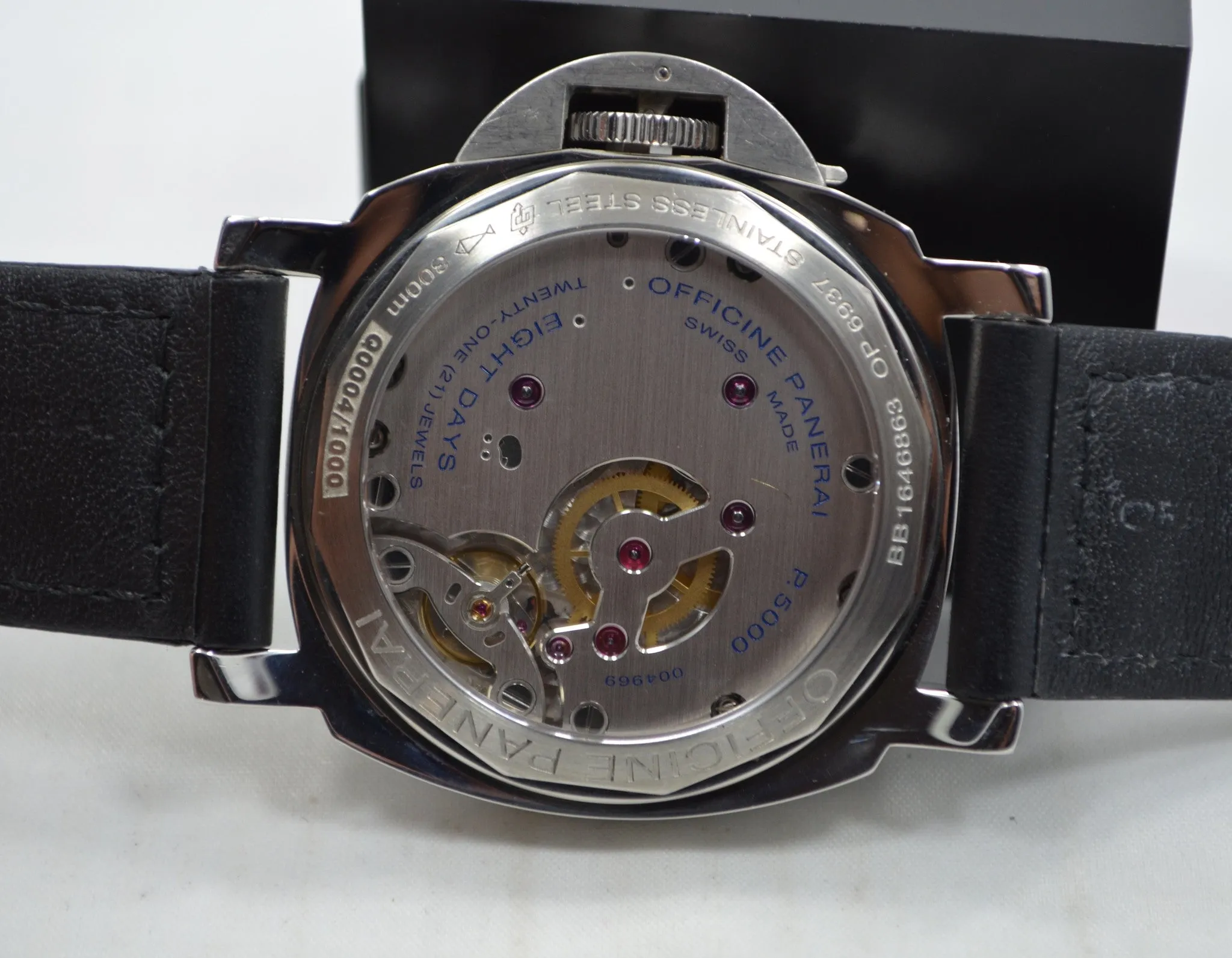 Panerai Luminor Marina PAM 00563 8 Days Acciaio Mechanical White Dial Mens Watch