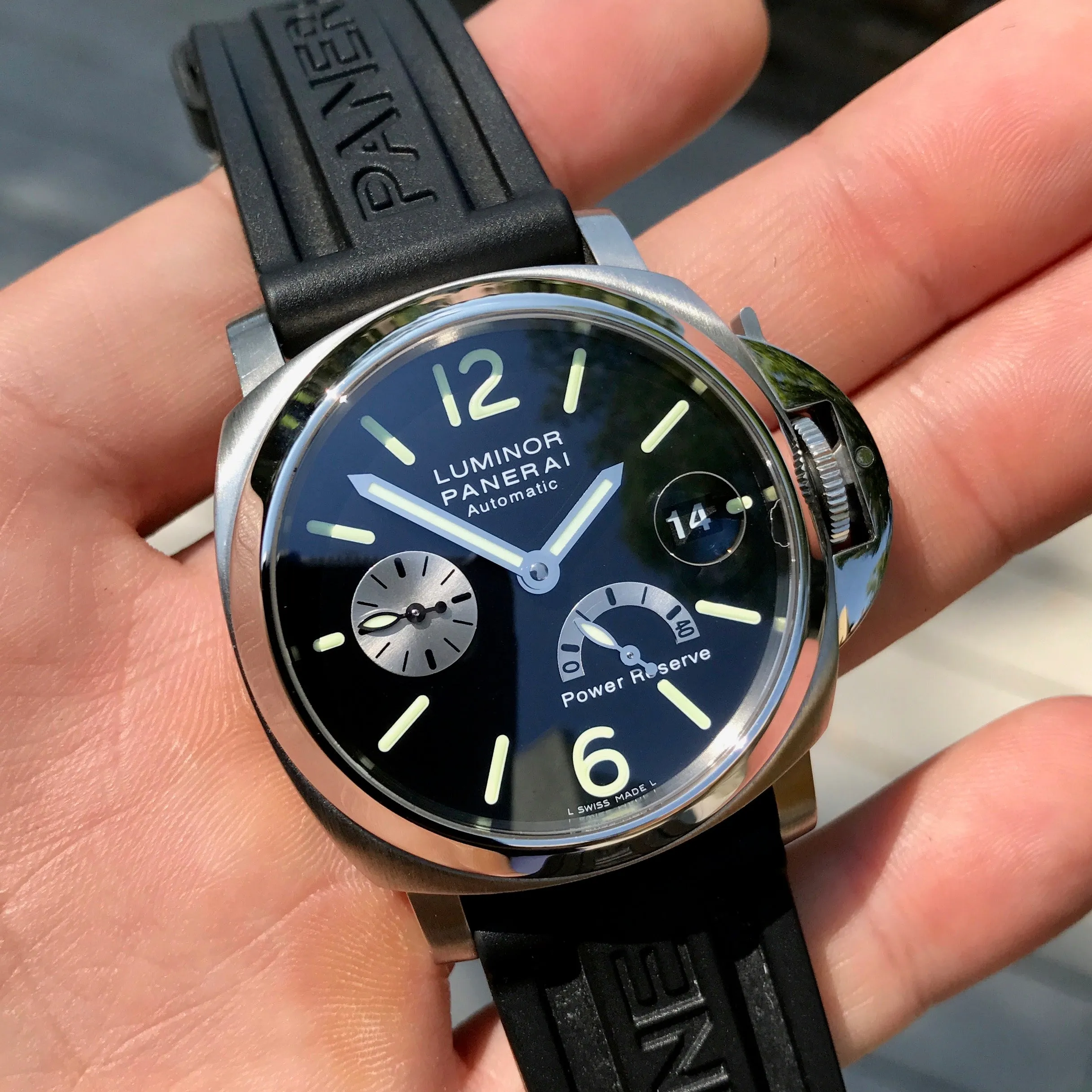 Panerai Luminor PAM 125 40mm Stainless Steel Automatic Wristwatch Box Papers