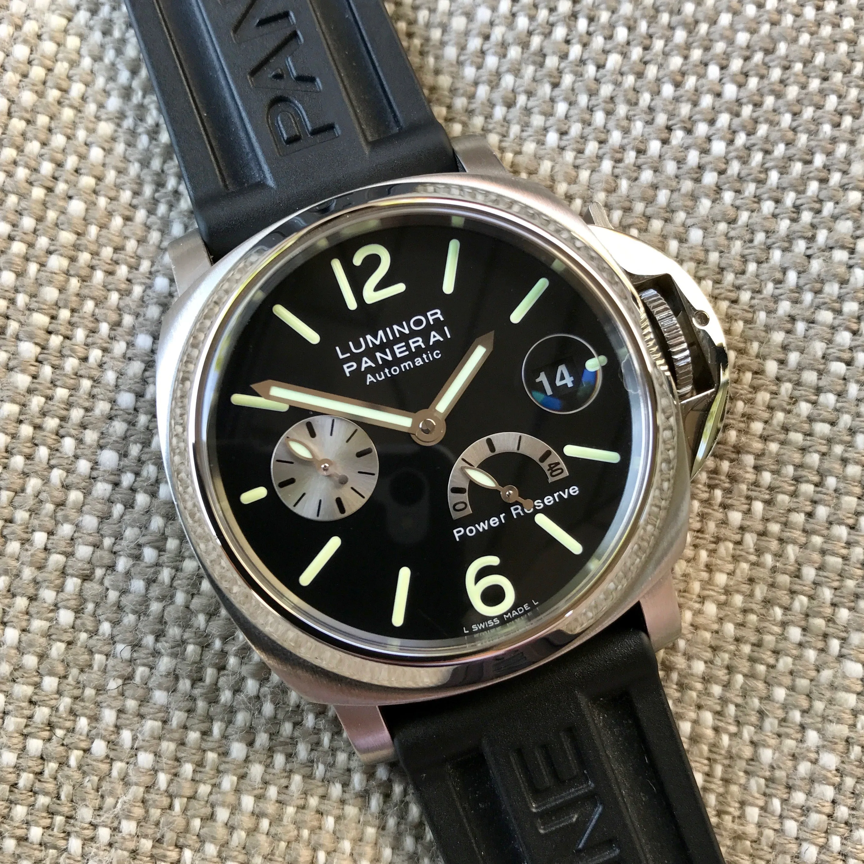 Panerai Luminor PAM 125 40mm Stainless Steel Automatic Wristwatch Box Papers