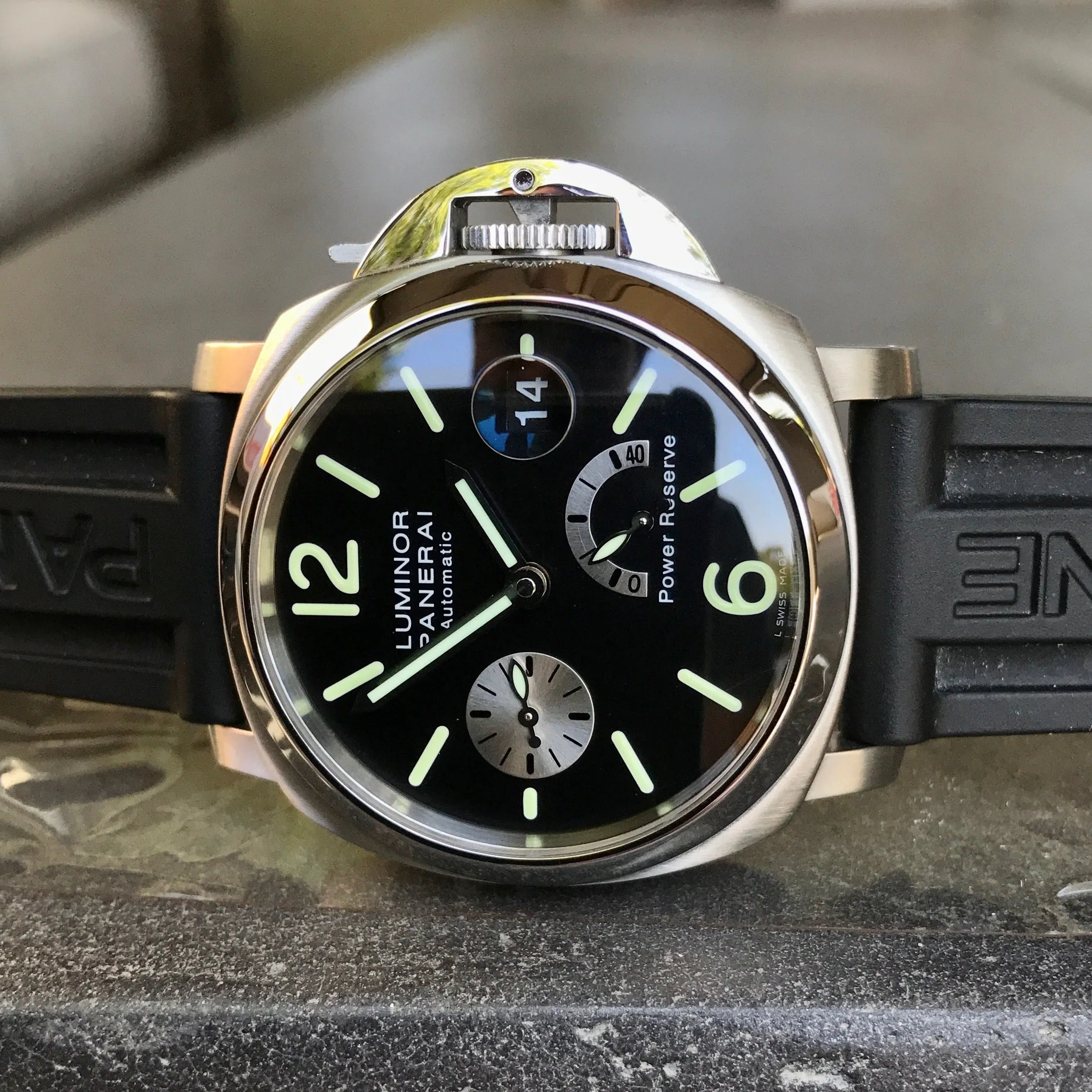 Panerai Luminor PAM 125 40mm Stainless Steel Automatic Wristwatch Box Papers