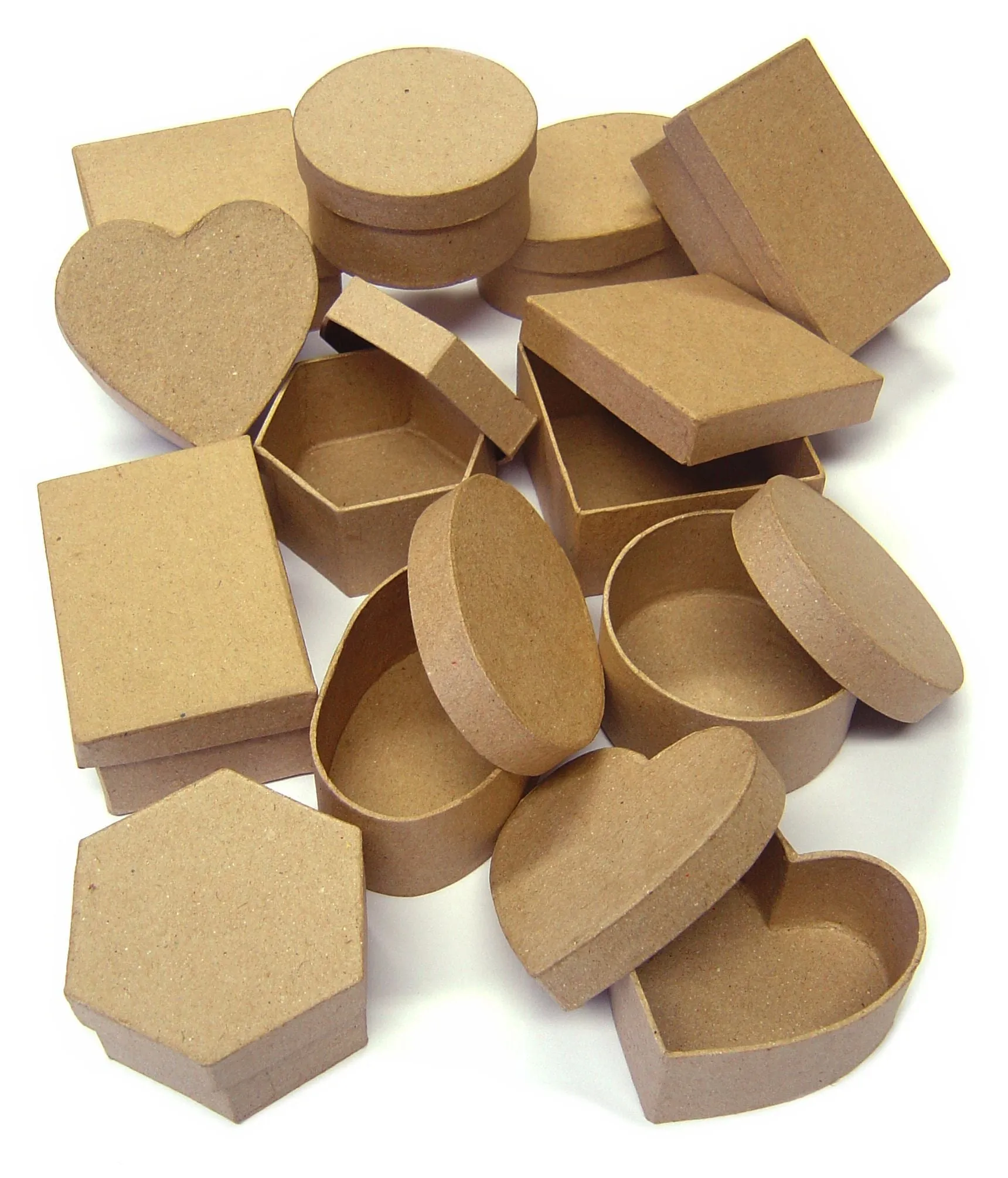 Paper Mache Boxes pk 12