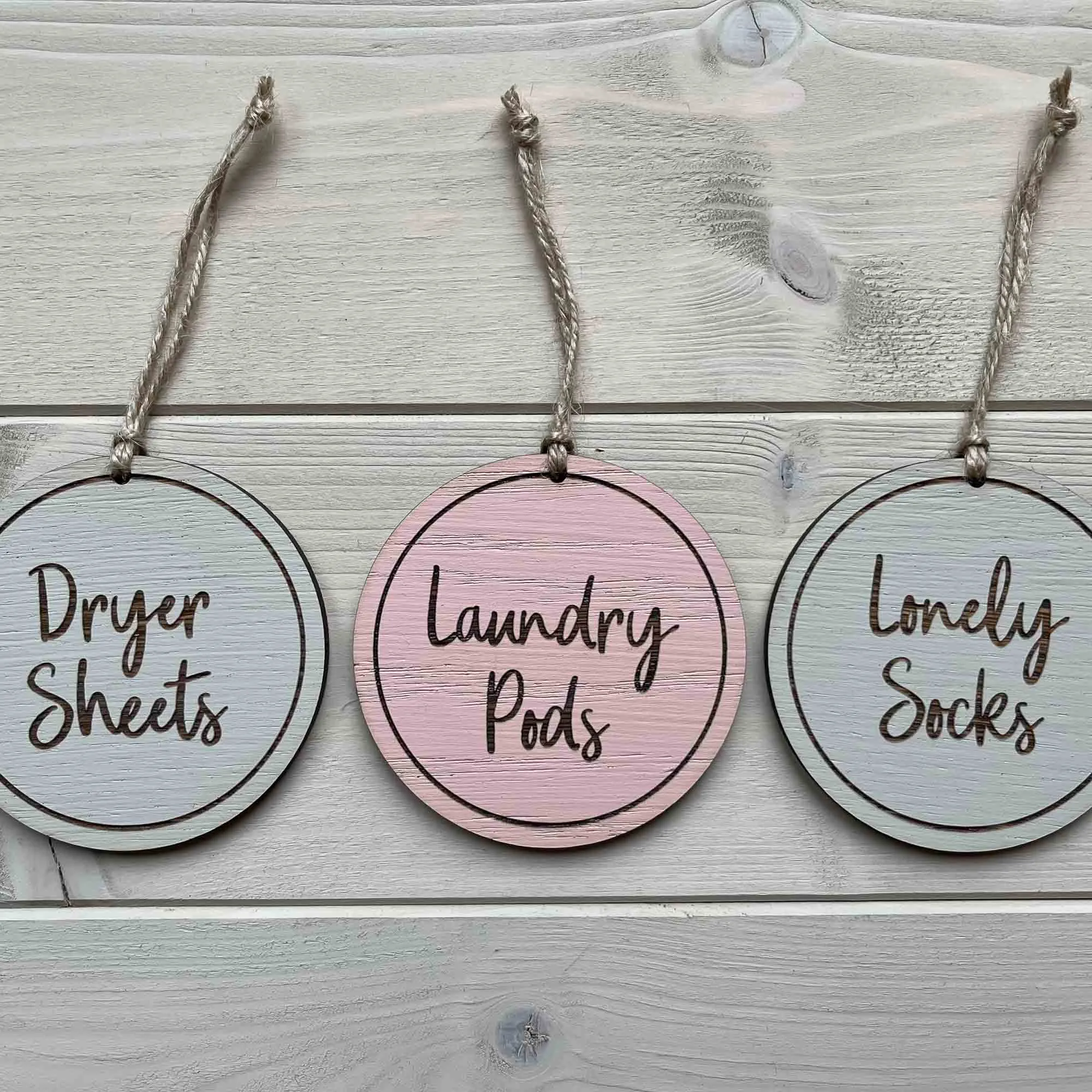 Personalised Round Wooden Labels/Tags