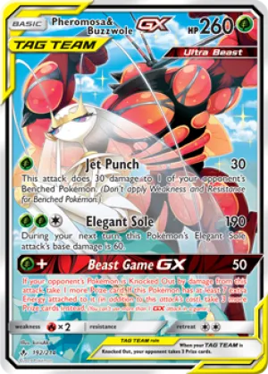 Pheromosa & Buzzwole 192/214 FULL ART FOIL