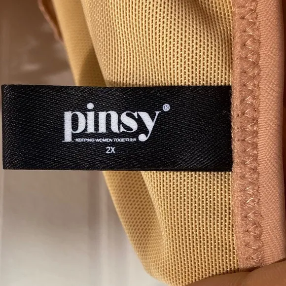 Pinsy Sculpting Lace Shapewear Bodysuit Sz 2X