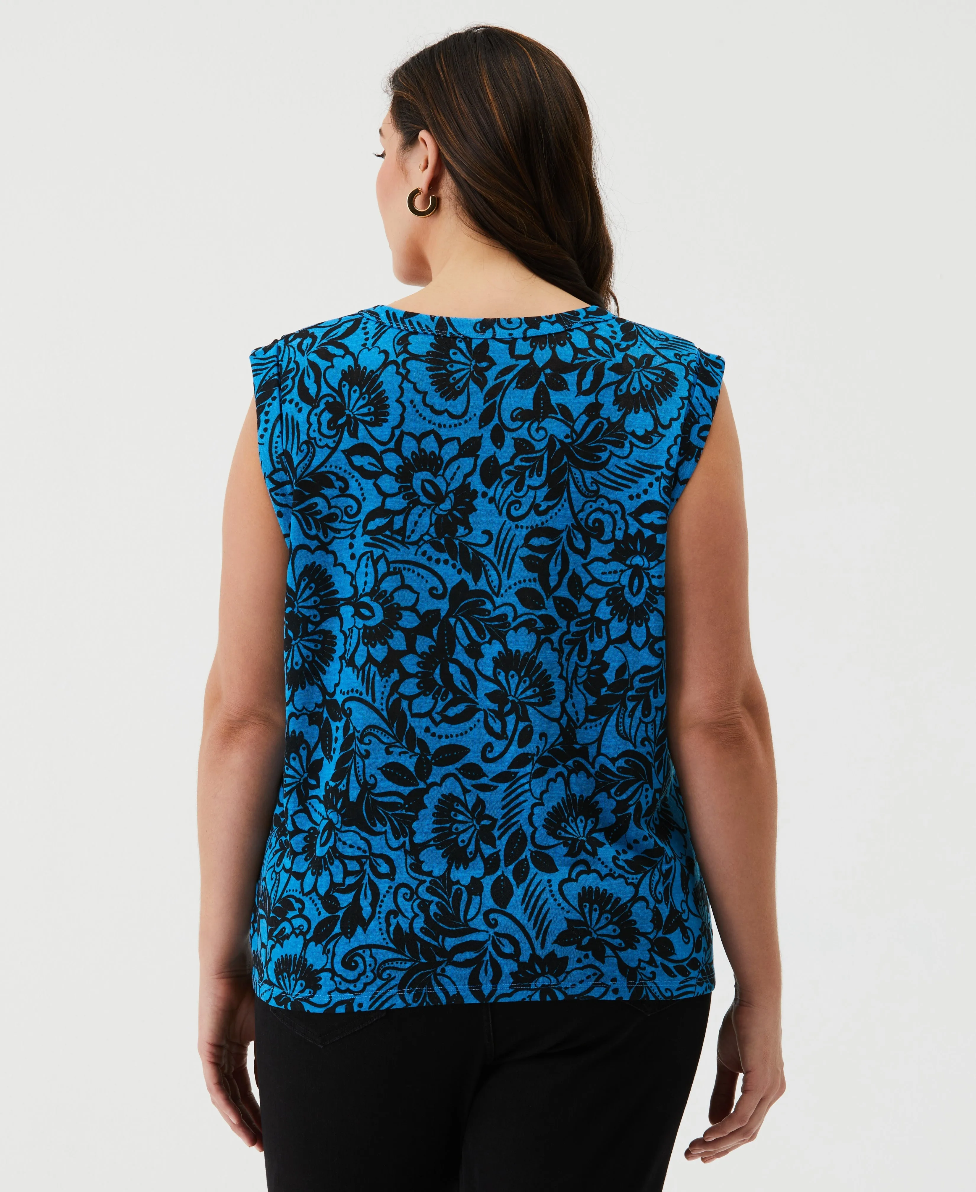 Plus Size Eco Floral Print Cardigan Set