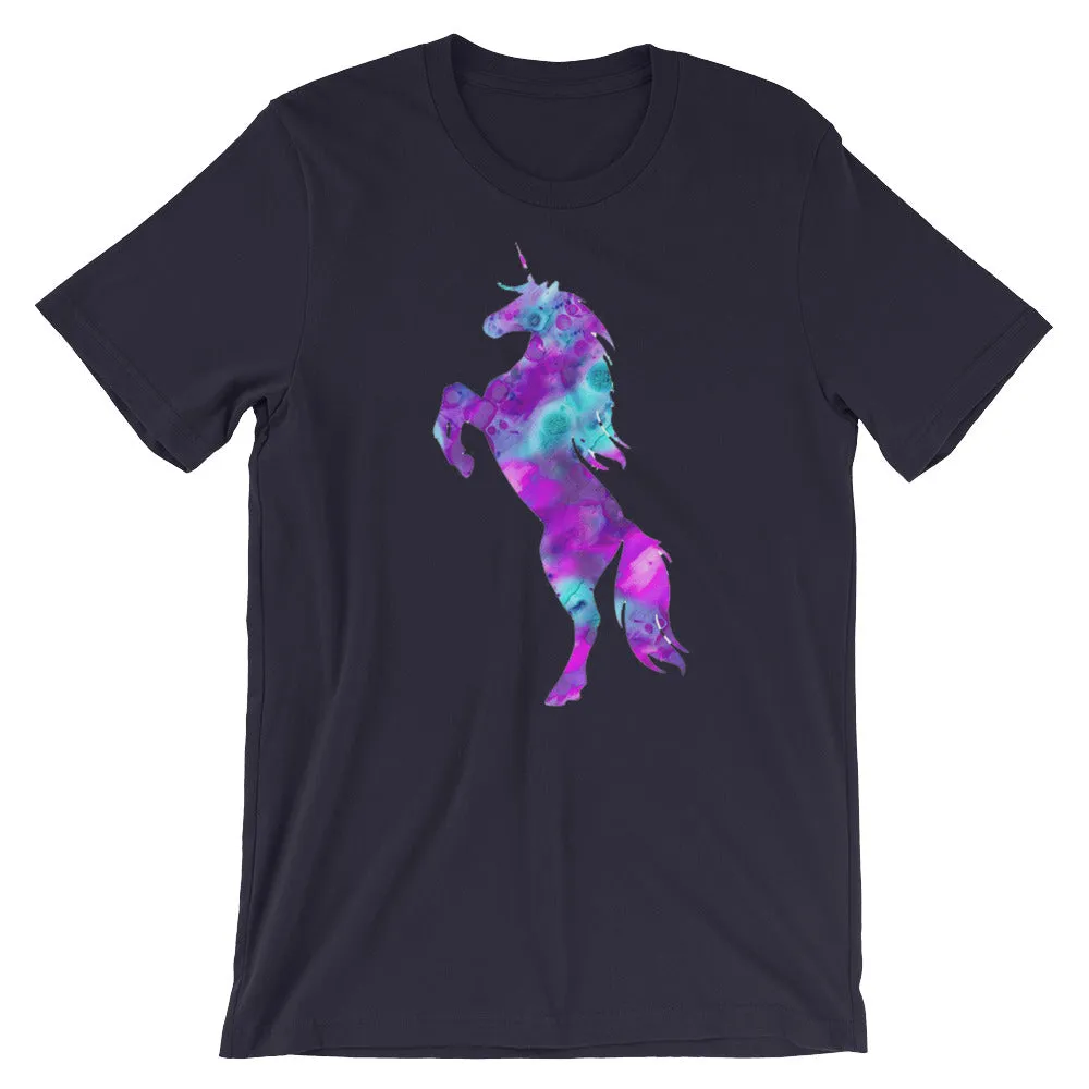Psychedelic Unicorn Short-Sleeve Unisex T-Shirt