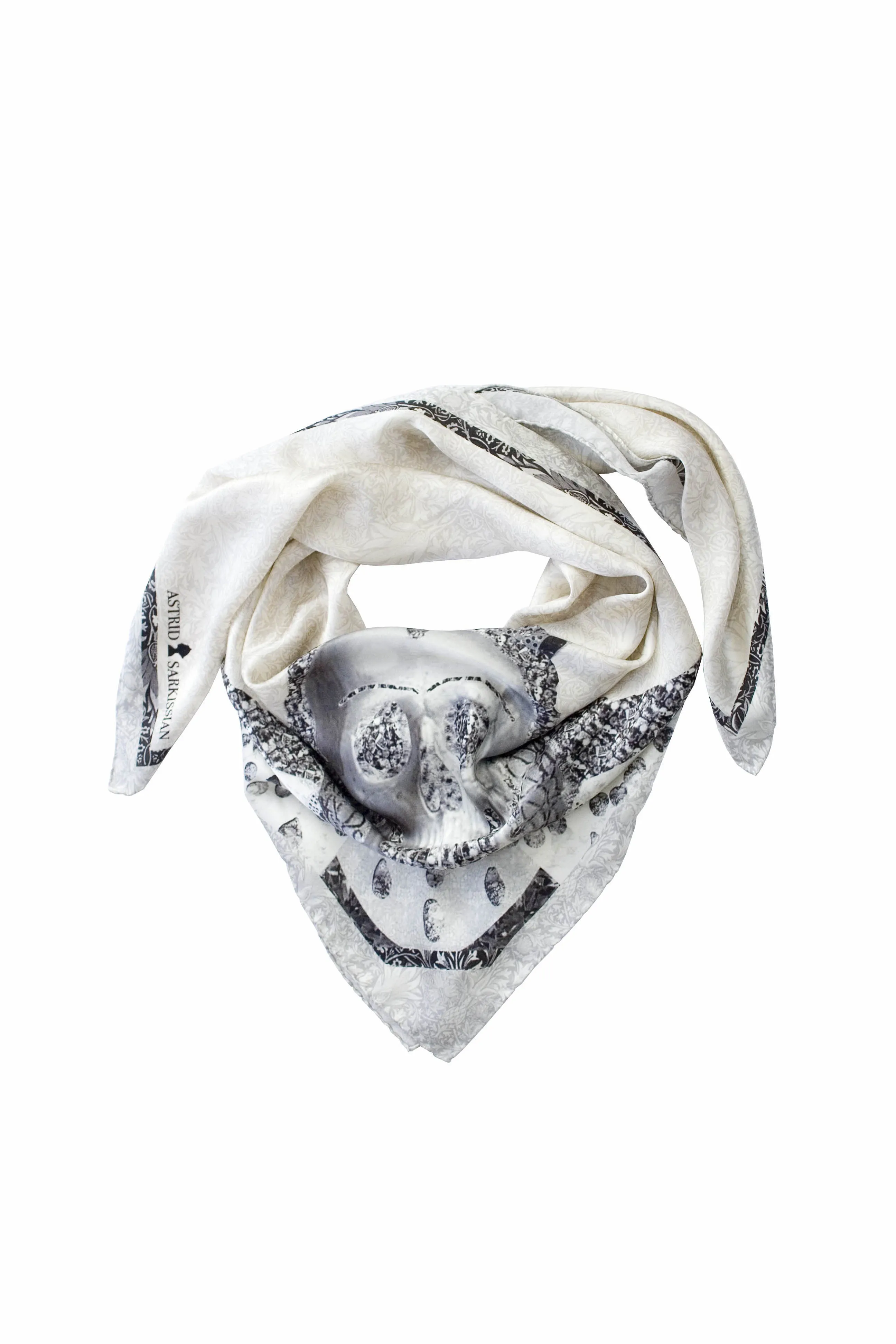 Queen Diagonal Silk Satin Scarf