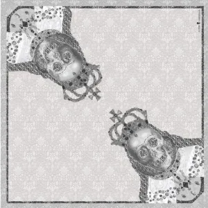 Queen Diagonal Silk Satin Scarf