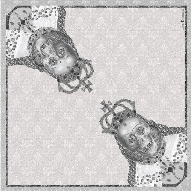 Queen Diagonal Silk Satin Scarf