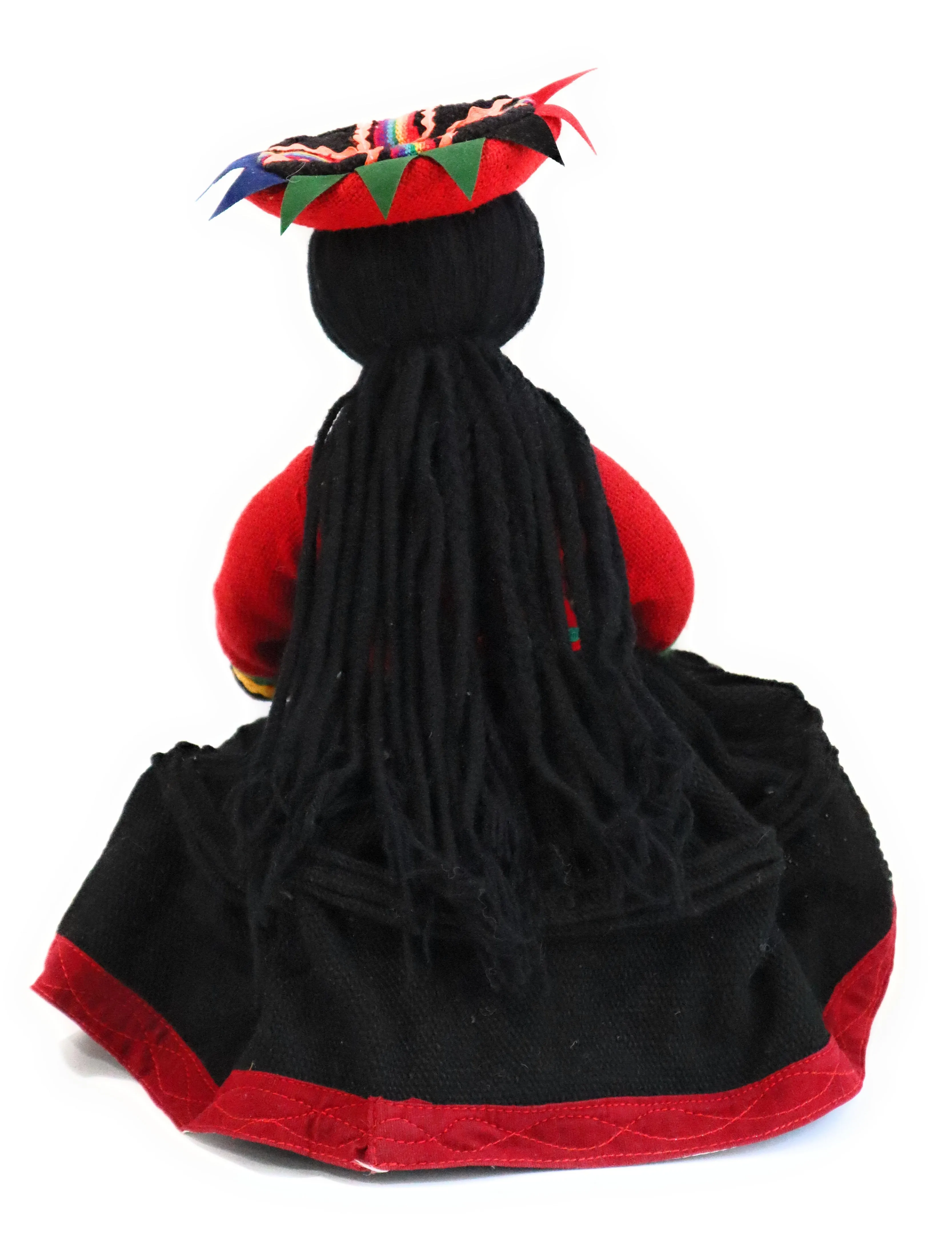 Rag Doll Cholita Countrywoman of The Andes. Decorative Doll. 14" Tall