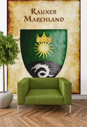 Rauxes Marchland Heraldry of Greyhawk Anna Meyer Cartography Canvas Art Print