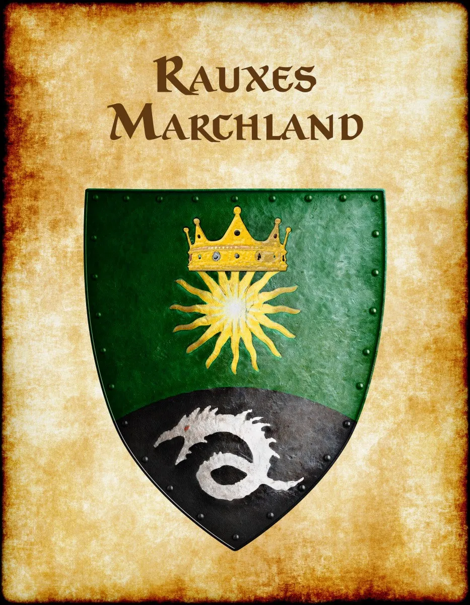 Rauxes Marchland Heraldry of Greyhawk Anna Meyer Cartography Canvas Art Print