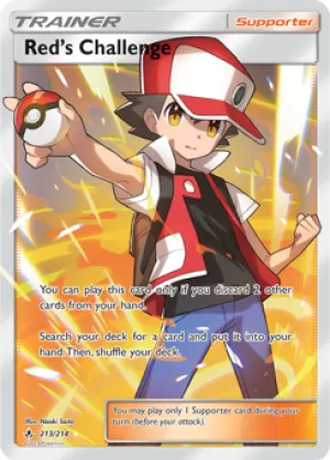 Red's Challenge 213/214 FULL ART FOIL RARE