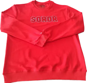 RED/WHITE AND BLACK CREWNECK
