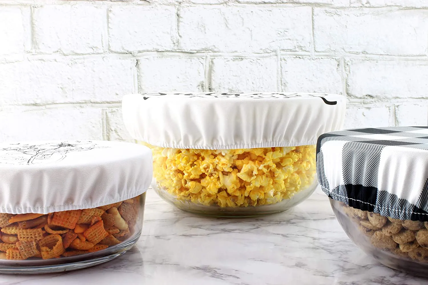 Reusable Fabric Bowl Covers (Case of 100 Sets)