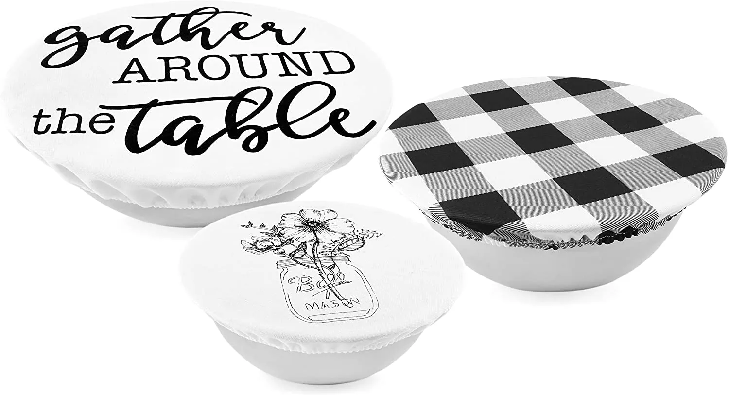 Reusable Fabric Bowl Covers (Case of 100 Sets)