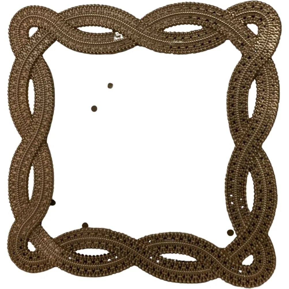 Ribbons Photo Frame in Gold, 4x4