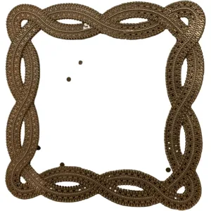 Ribbons Photo Frame in Gold, 4x4