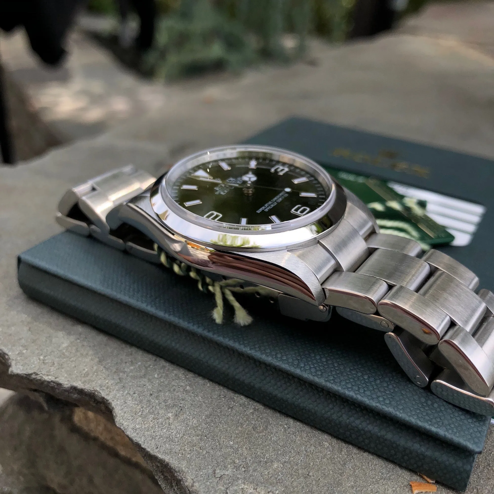 Rolex Explorer 114270 Oyster Perpetual Stainless Steel Automatic Wristwatch Box Papers Circa 2007