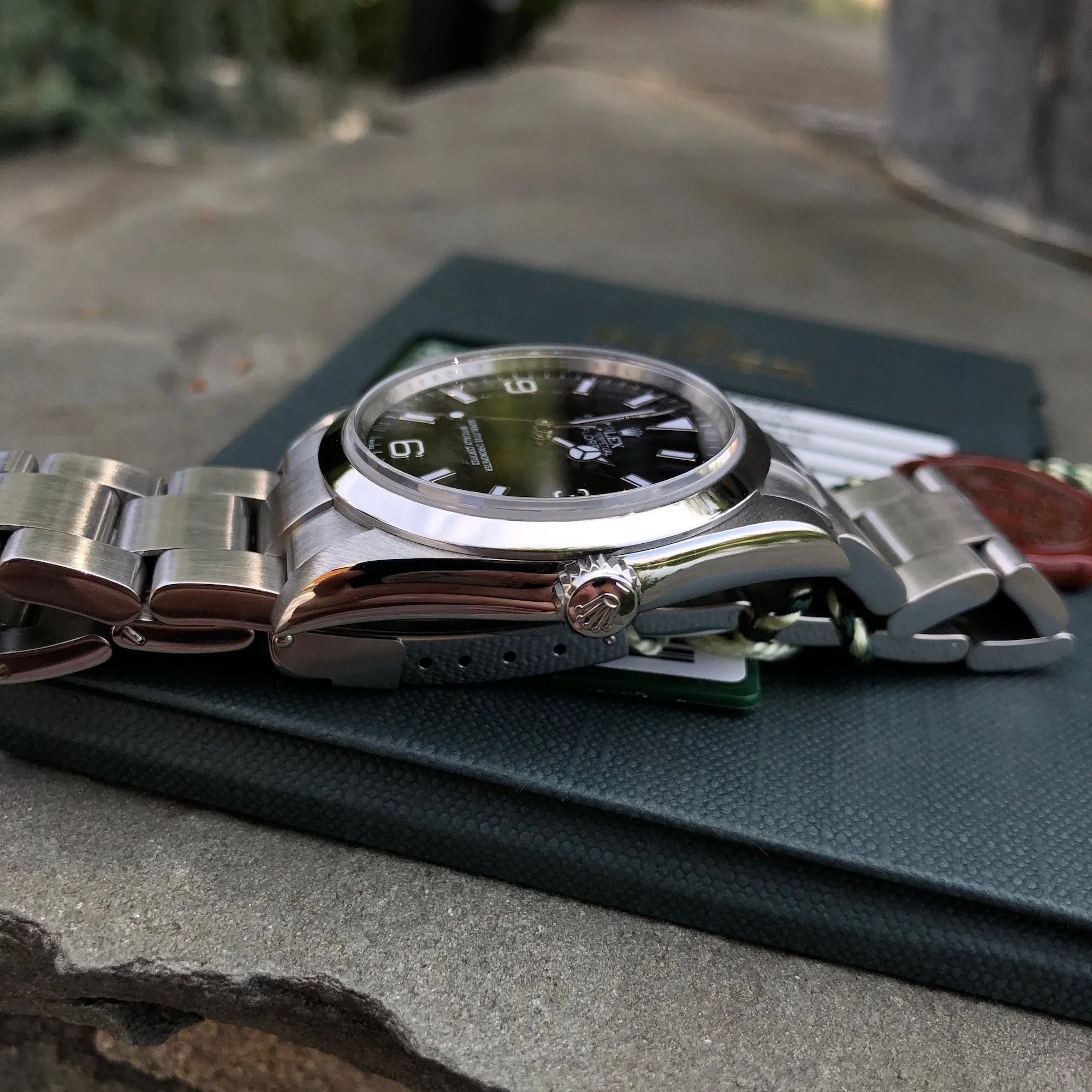Rolex Explorer 114270 Oyster Perpetual Stainless Steel Automatic Wristwatch Box Papers Circa 2007