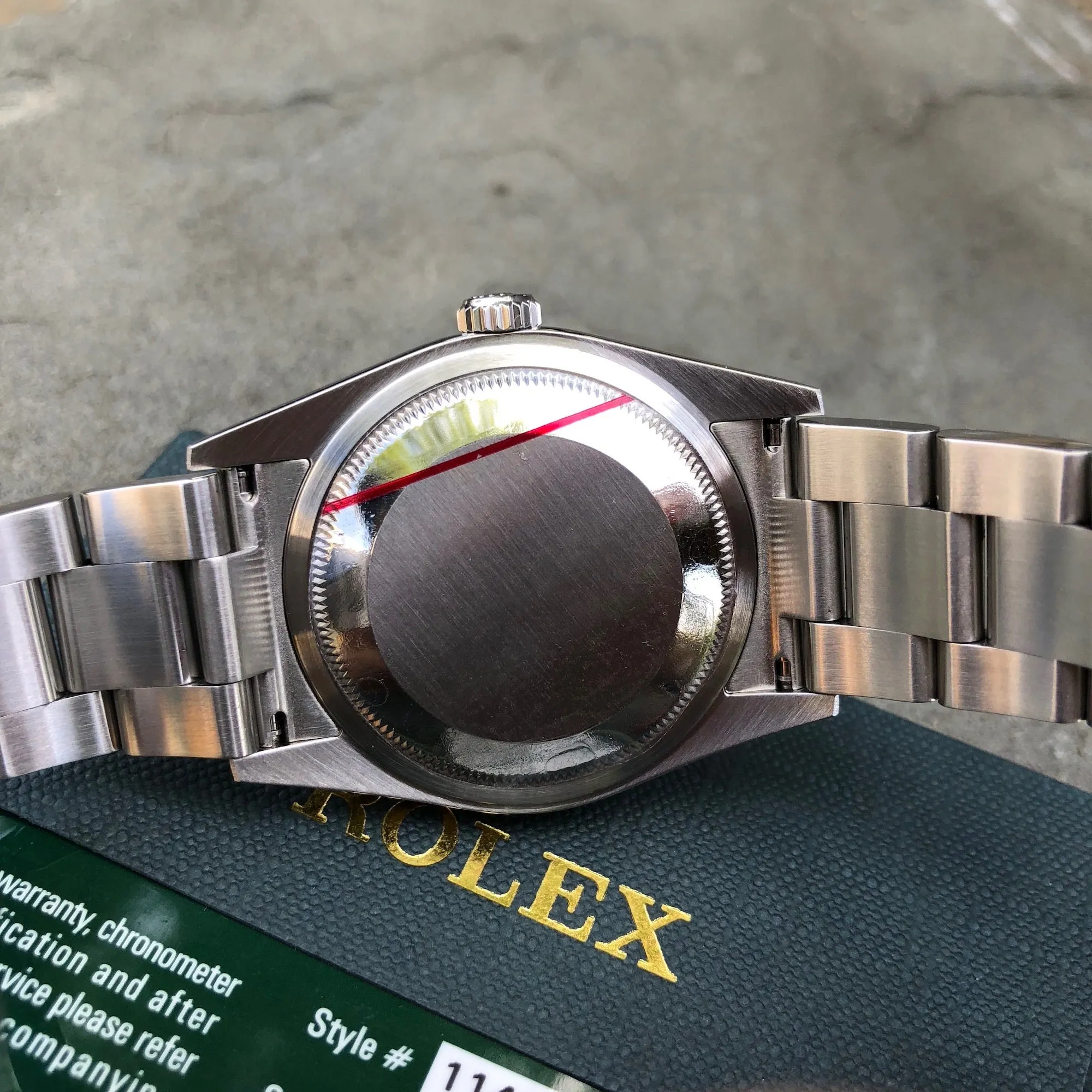 Rolex Explorer 114270 Oyster Perpetual Stainless Steel Automatic Wristwatch Box Papers Circa 2007