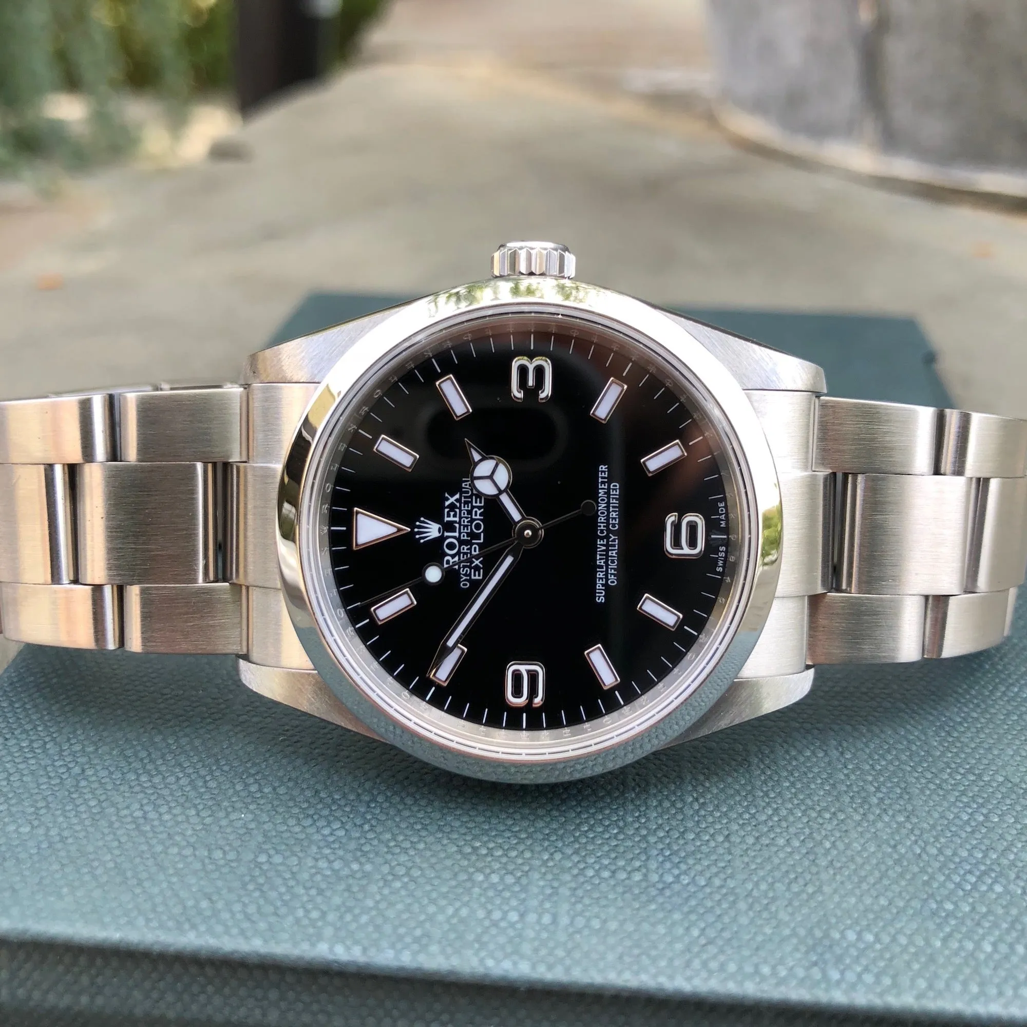 Rolex Explorer 114270 Oyster Perpetual Stainless Steel Automatic Wristwatch Box Papers Circa 2007