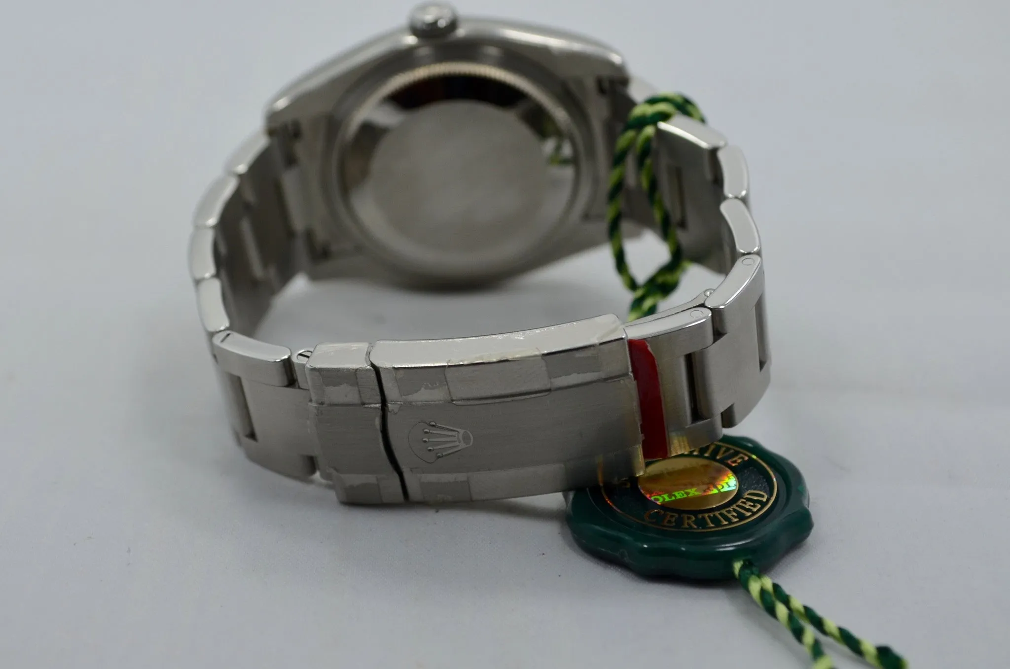 Rolex Oyster Perpetual 116000 Orange 36mm Stainless Steel Automatic Wristwatch