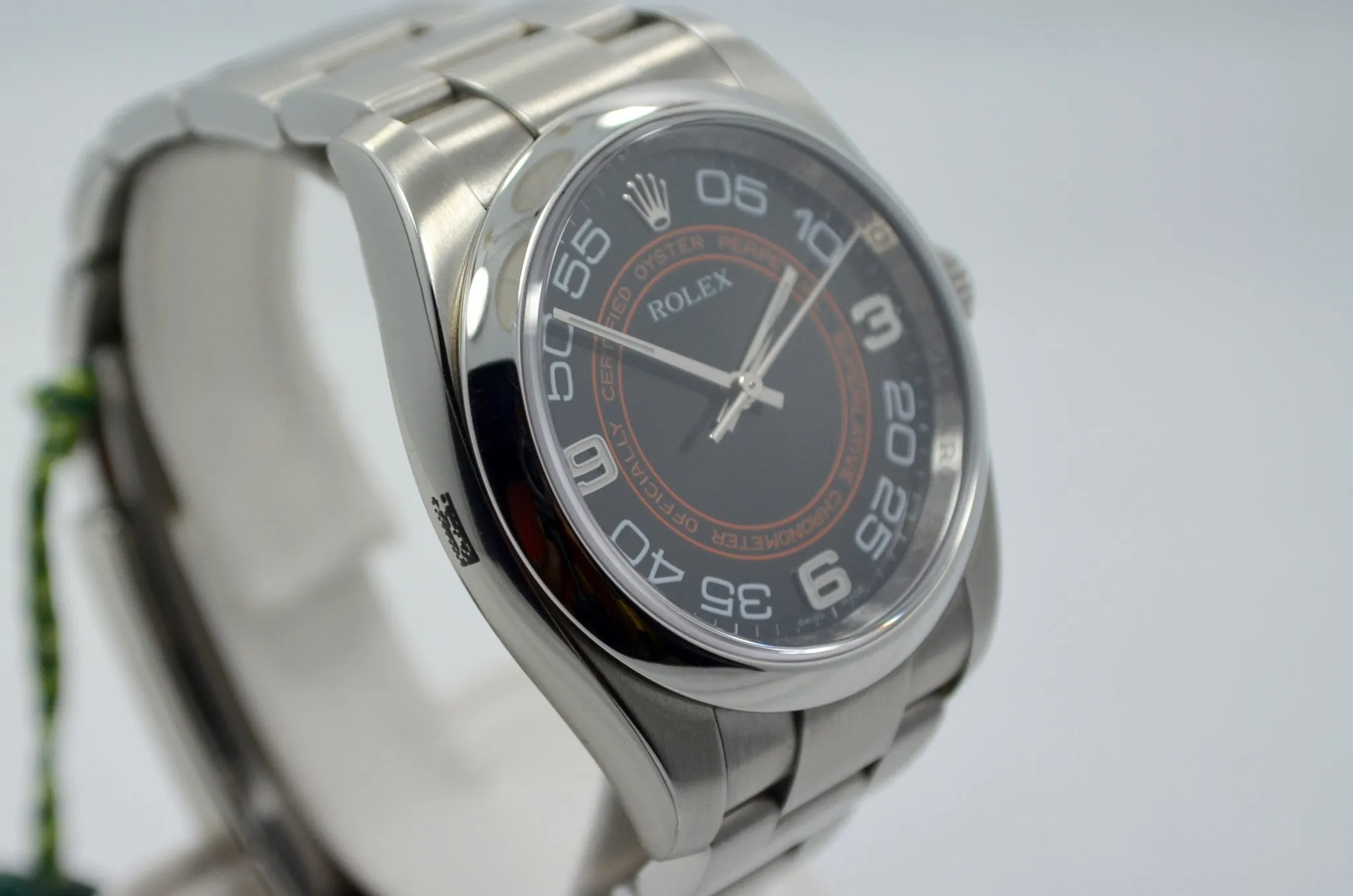 Rolex Oyster Perpetual 116000 Orange 36mm Stainless Steel Automatic Wristwatch
