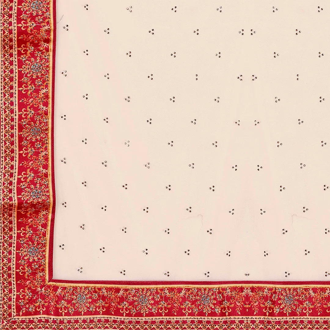 Rose and Cream Lehenga Set