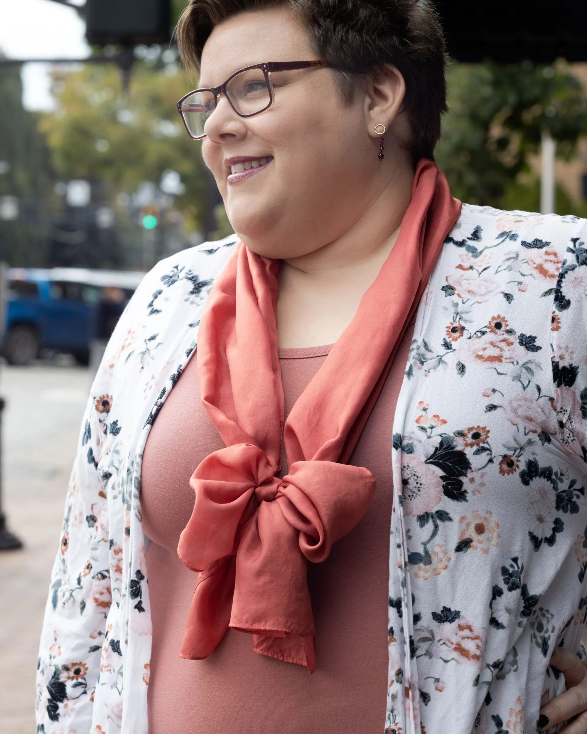 Russet Silk Scarf - January