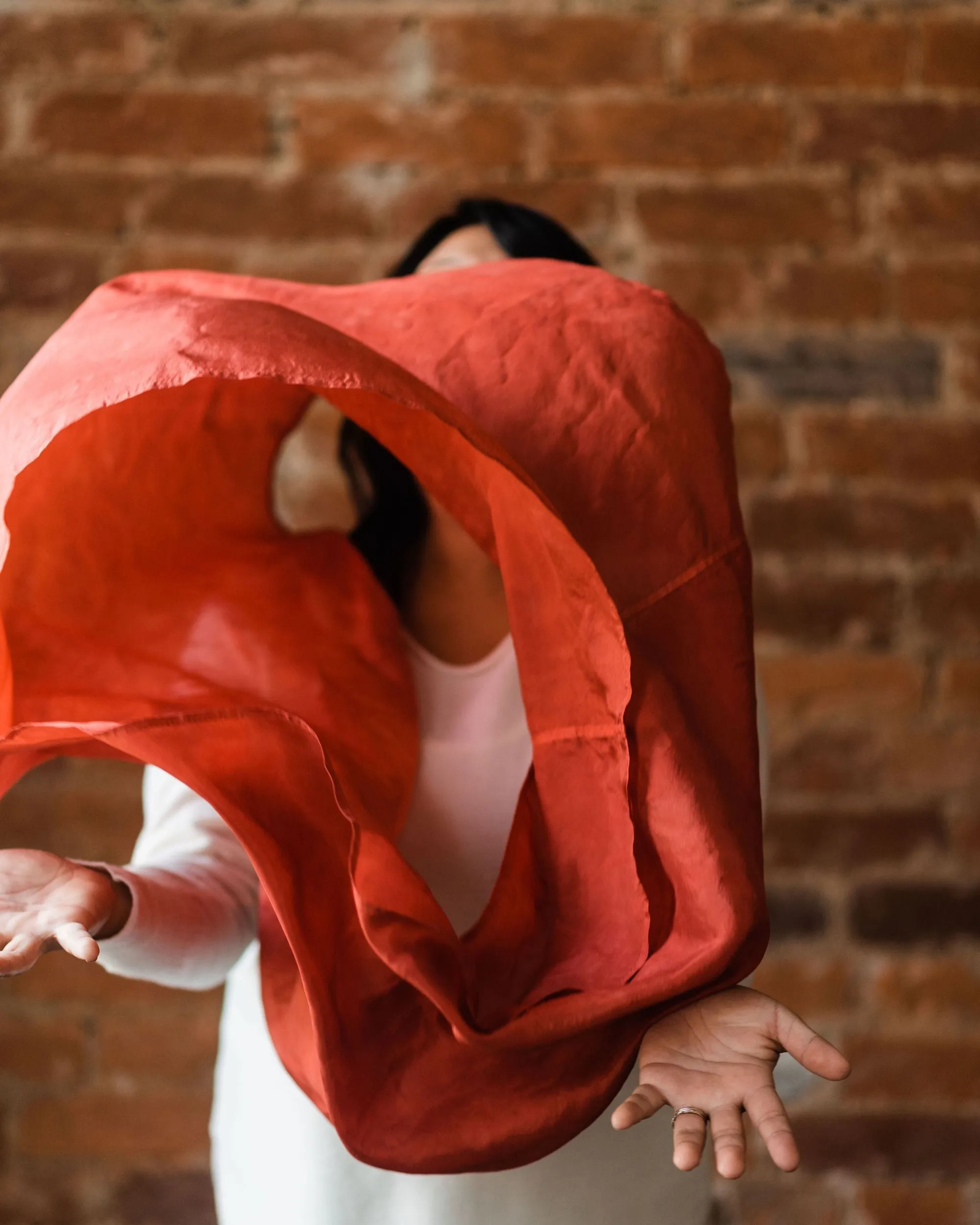 Russet Silk Scarf - January
