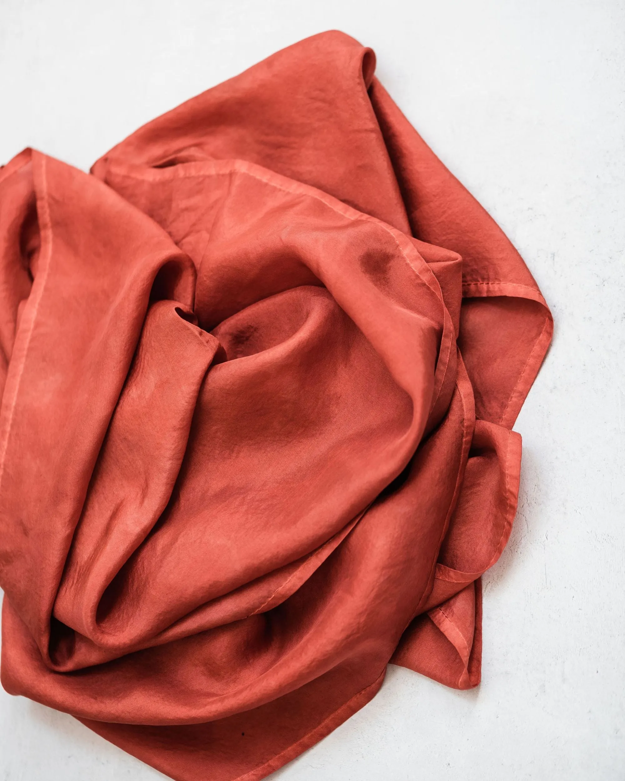 Russet Silk Scarf - January