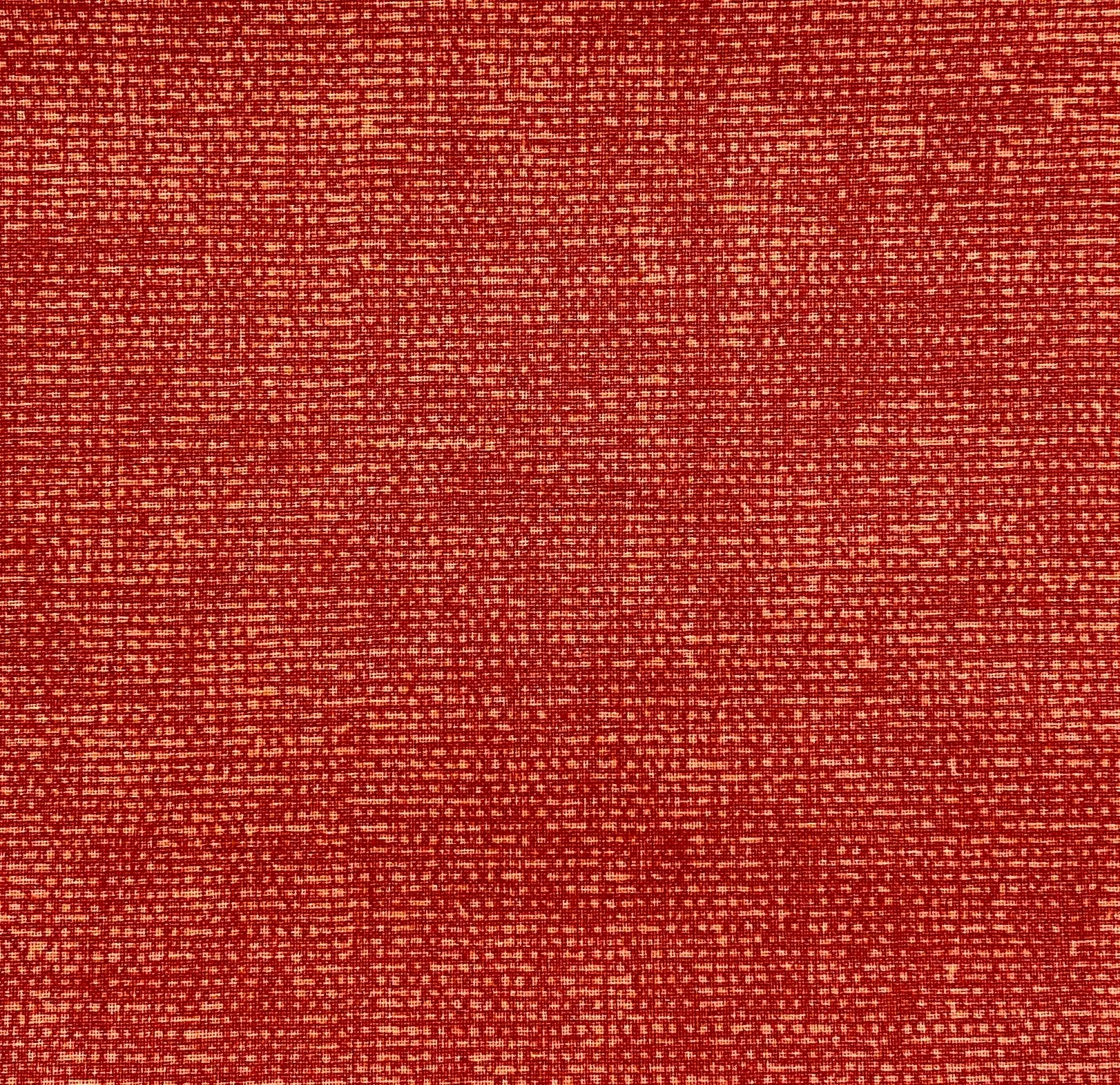 Rust Brown Burlap Look Fabric