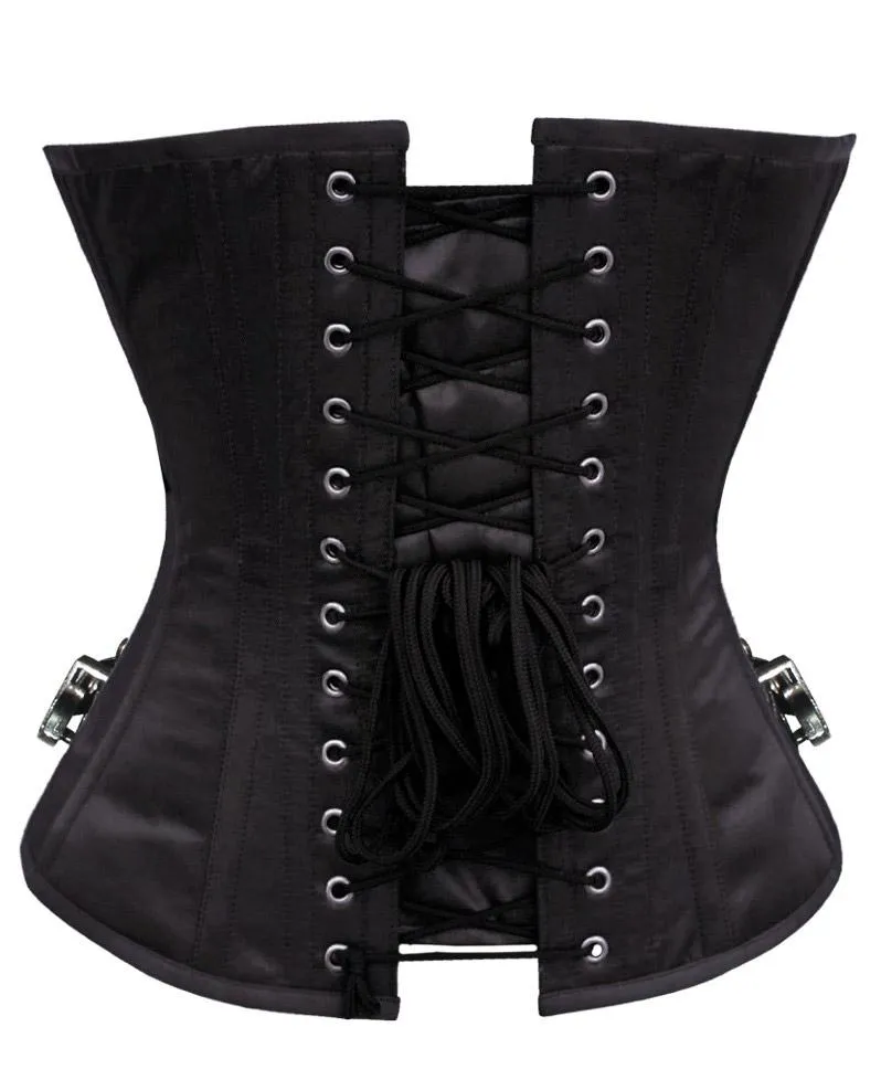Sahasra Overbust Corset black with buckles