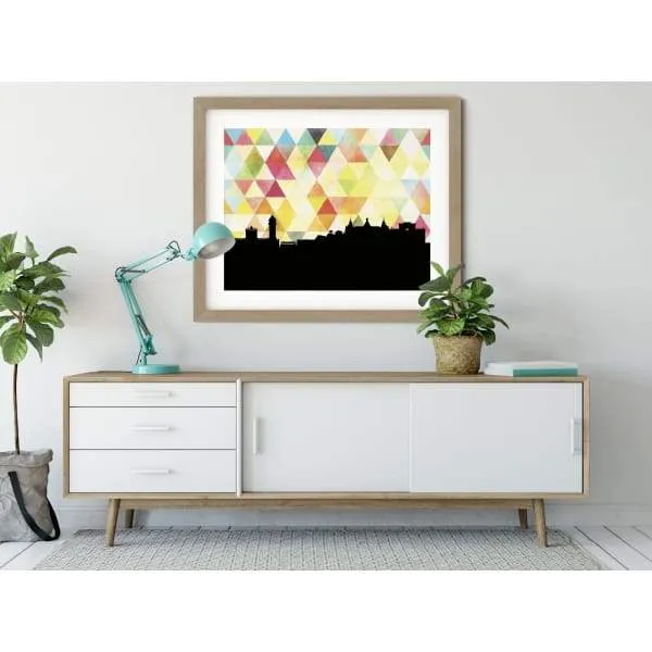 San Marcos, Texas geometric skyline