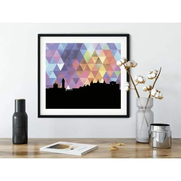 San Marcos, Texas geometric skyline
