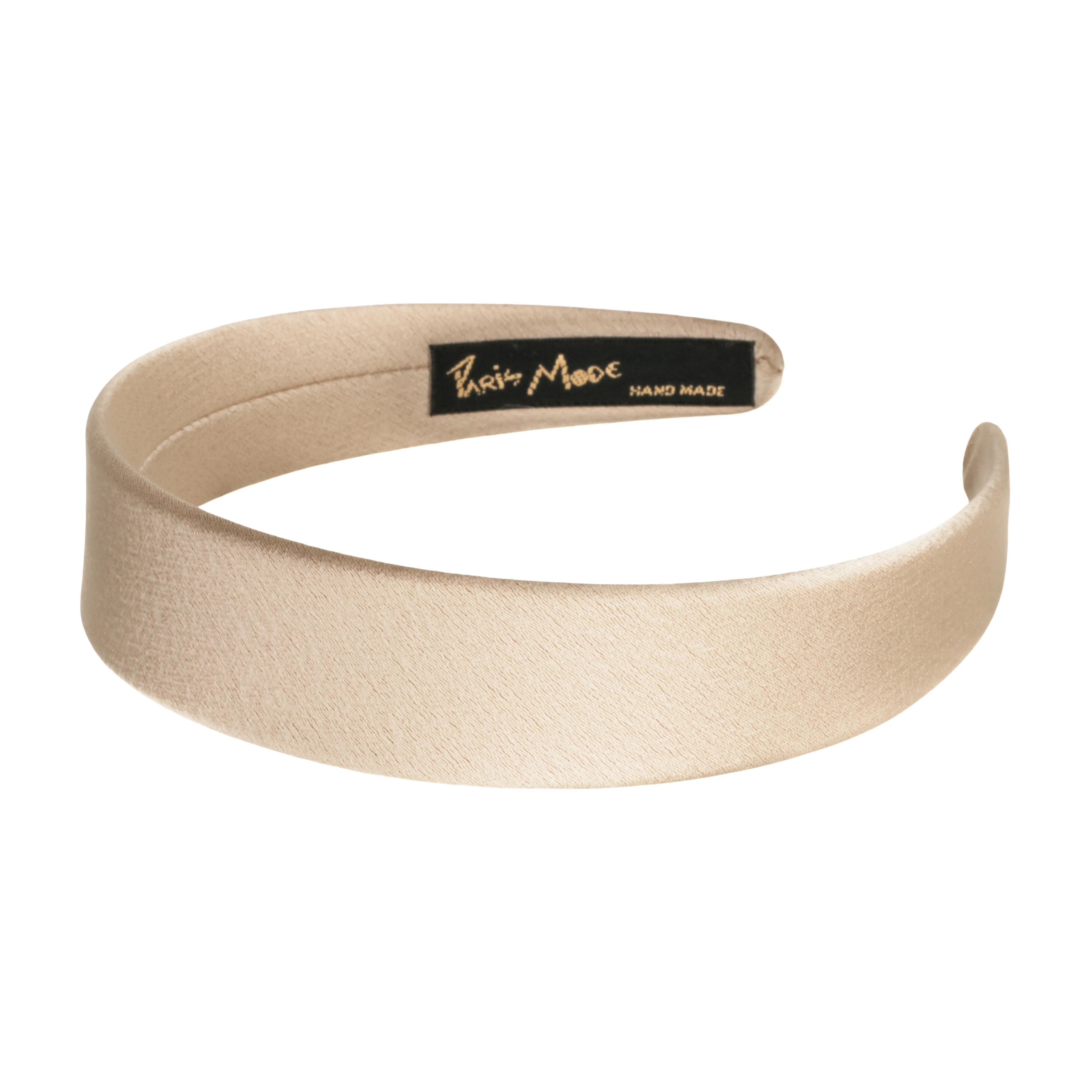Satin 3 cm Flat Gold Headband