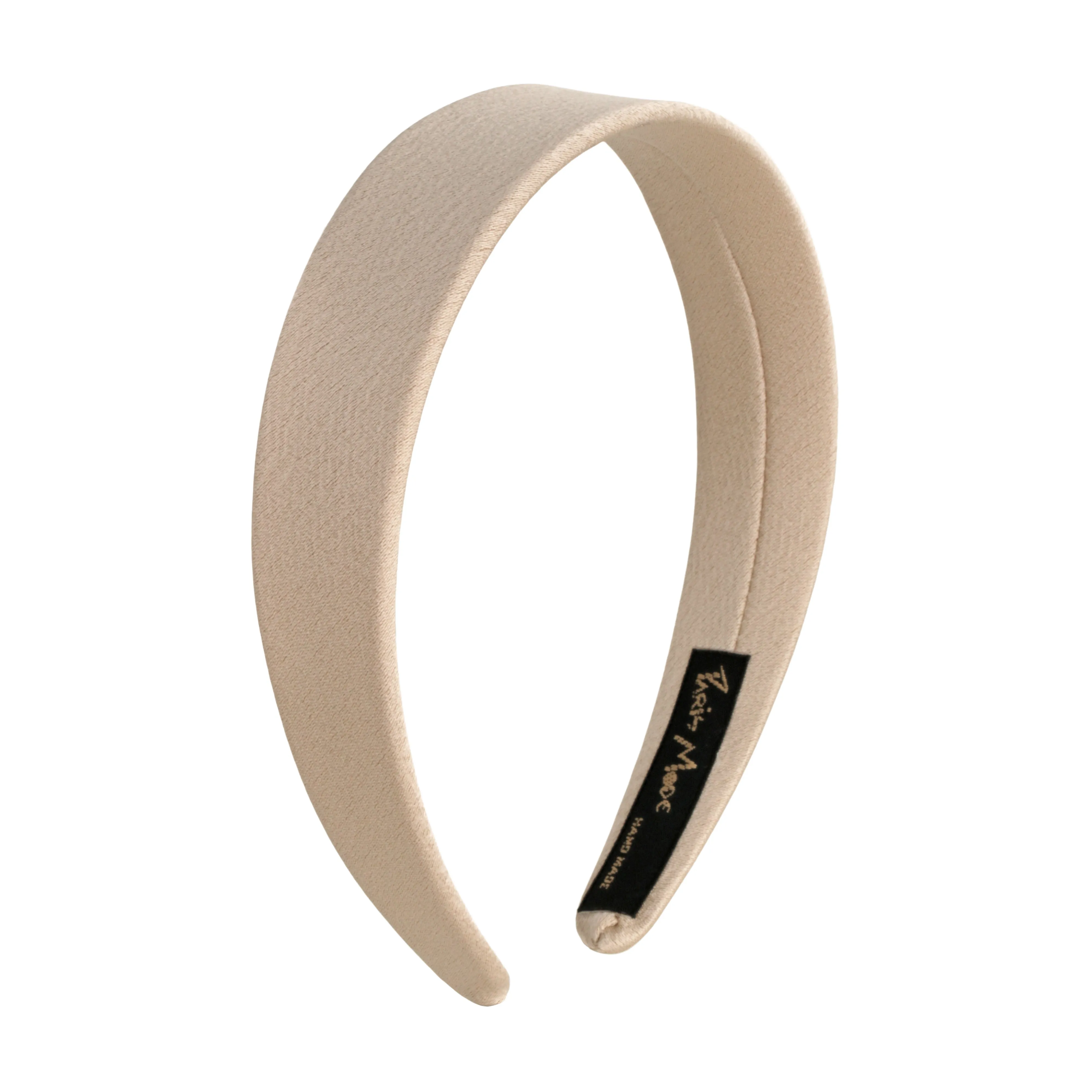 Satin 3 cm Flat Gold Headband
