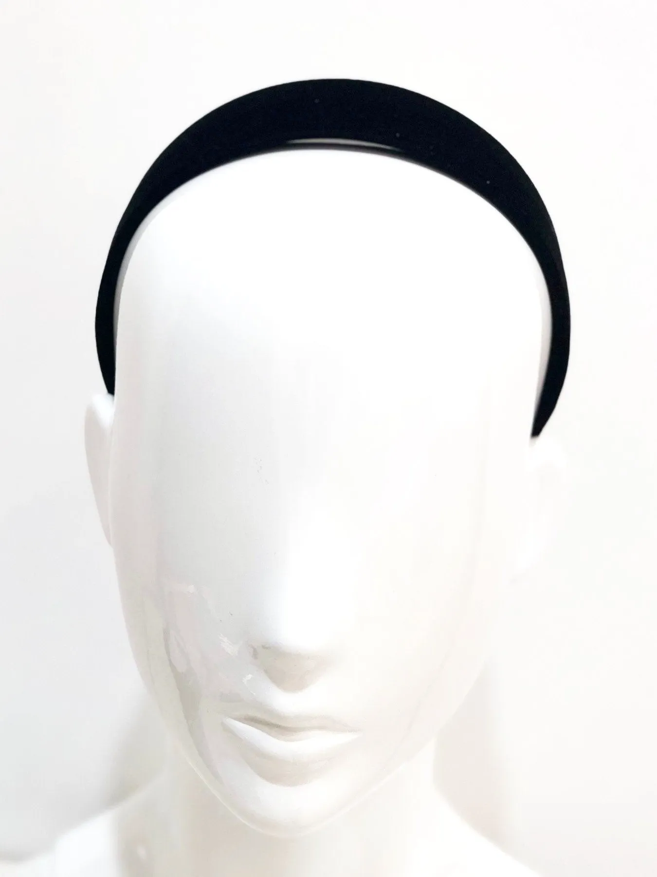 Satin 3 cm Flat Gold Headband