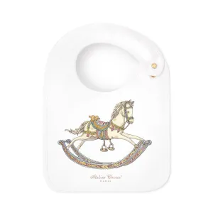 Satin bib - Rocking Horse