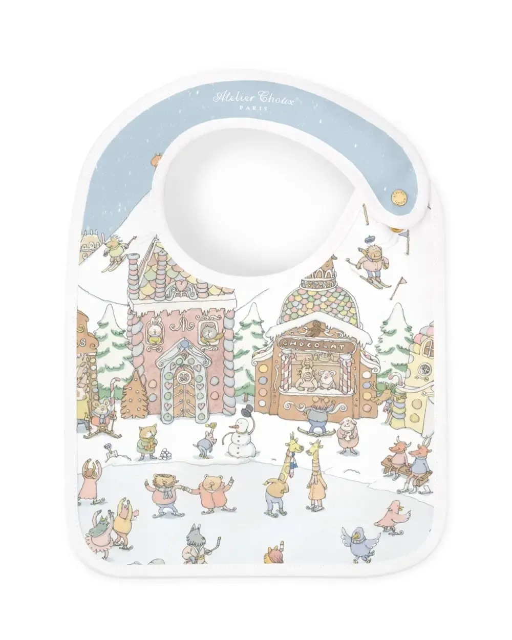 Satin bib - Winter Wonderland
